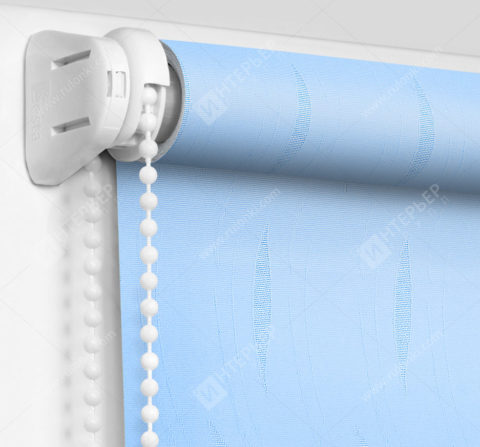 Рулонные шторы Мини - Флора голубой