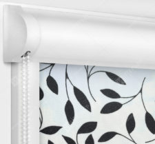 Рулонные кассетные шторы УНИ - Ламьера черный