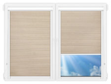 Рулонные кассетные шторы УНИ - Маракеш-бейж на пластиковые окна