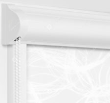 Рулонные кассетные шторы УНИ - Эклипс белый