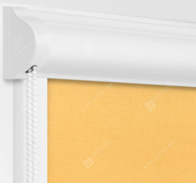 Рулонные кассетные шторы УНИ - Карина светло-желтый