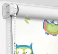 Рулонные шторы Мини - Совушки Блэкаут