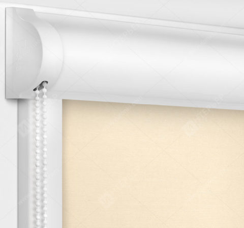 Рулонные кассетные шторы УНИ - Лусто светло-бежевый