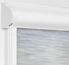 Рулонные кассетные шторы УНИ - Андрия серый на пластиковые окна