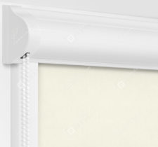 Рулонные кассетные шторы УНИ - Кейптаун фр бежевый на пластиковые окна