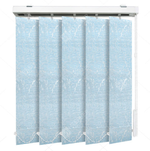 Вертикальные тканевые жалюзи Аврора голубой