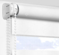 Рулонные шторы День-Ночь - Бергамо белый