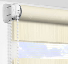Рулонные шторы День-Ночь - Делия молочный