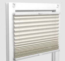 Шторы Плиссе - Аскона шампань на пластиковые окна