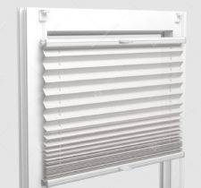 Шторы Плиссе - Атри белый на пластиковые окна