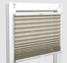 Шторы Плиссе - Авиано кремовый на пластиковые окна