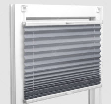 Шторы Плиссе - Шайн металлик на пластиковые окна