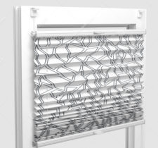 Шторы Плиссе - Сальва граффик на пластиковые окна